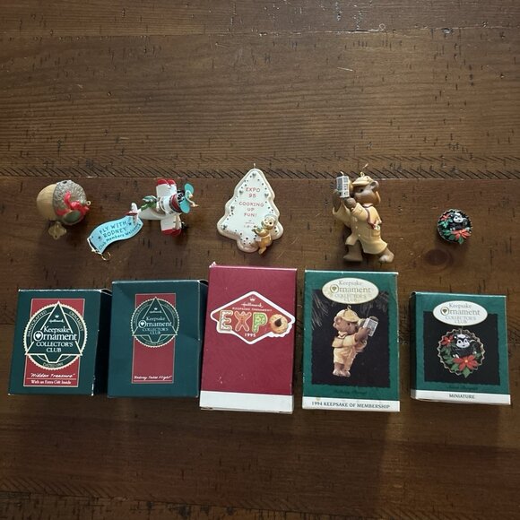 hallmark ornaments Early 1990’s Set 5 - Picture 1 of 7